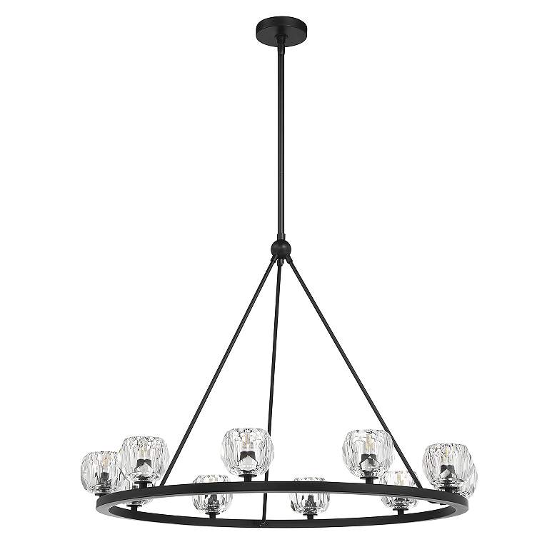 Image 2 Aragon 10 Light Matte Black Chandelier more views