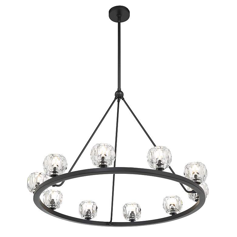Image 4 Aragon 10 Light Matte Black Chandelier more views