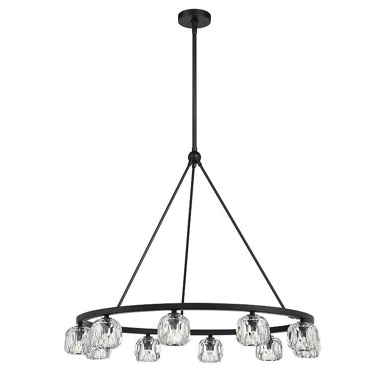 Image 5 Aragon 10 Light Matte Black Chandelier more views