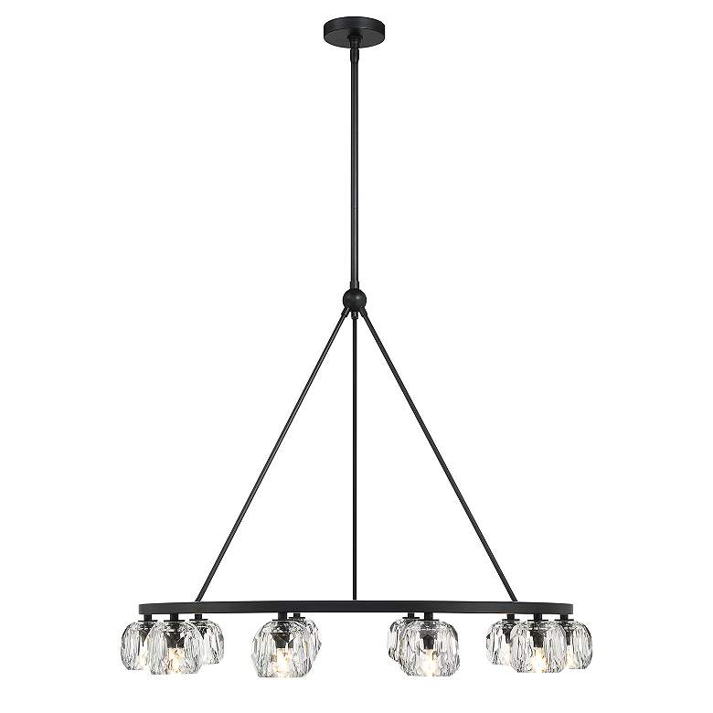 Image 6 Aragon 10 Light Matte Black Chandelier more views