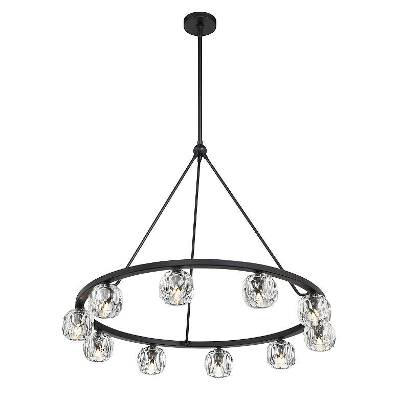 Image 7 Aragon 10 Light Matte Black Chandelier more views