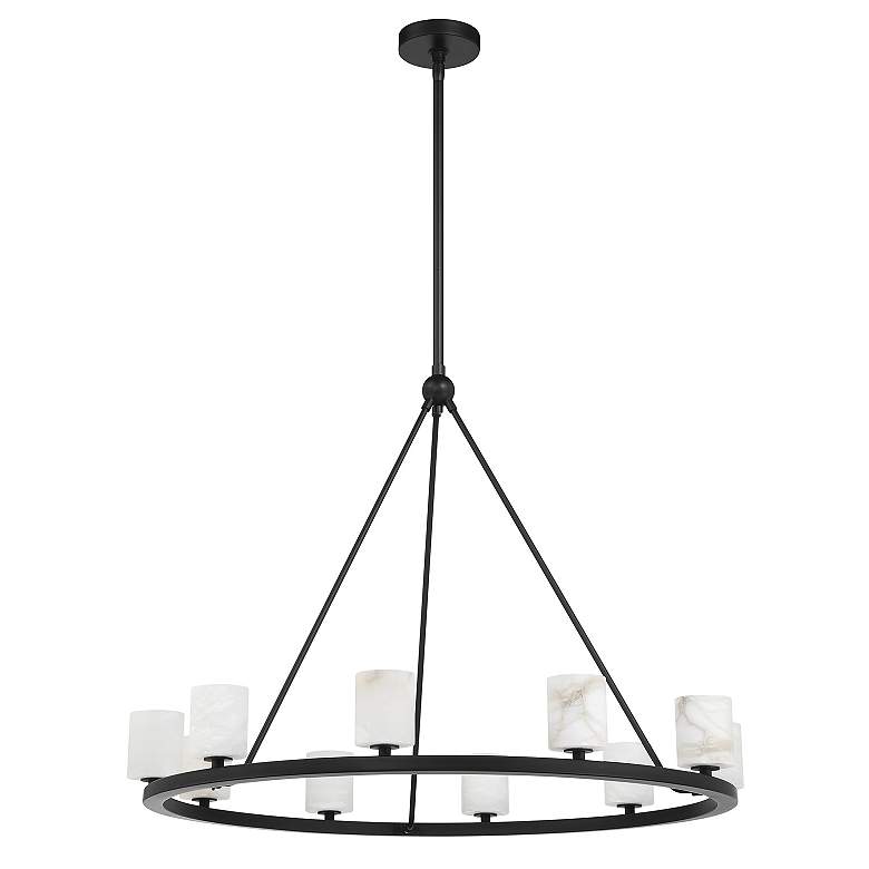 Image 3 Aragon 10 Light Matte Black Chandelier more views