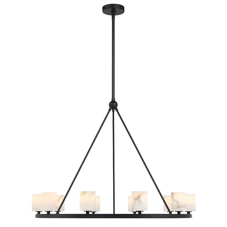 Image 4 Aragon 10 Light Matte Black Chandelier more views