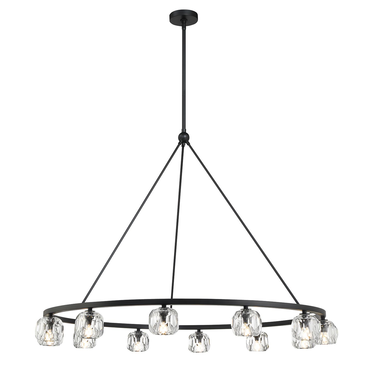Image 6 Aragon 12 Light Matte Black Chandelier more views