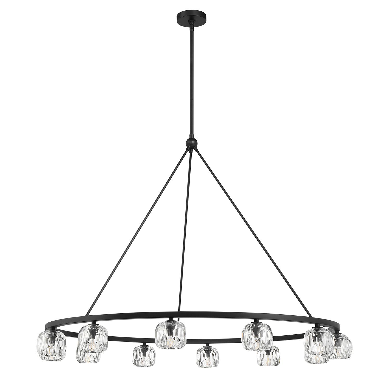 Image 7 Aragon 12 Light Matte Black Chandelier more views