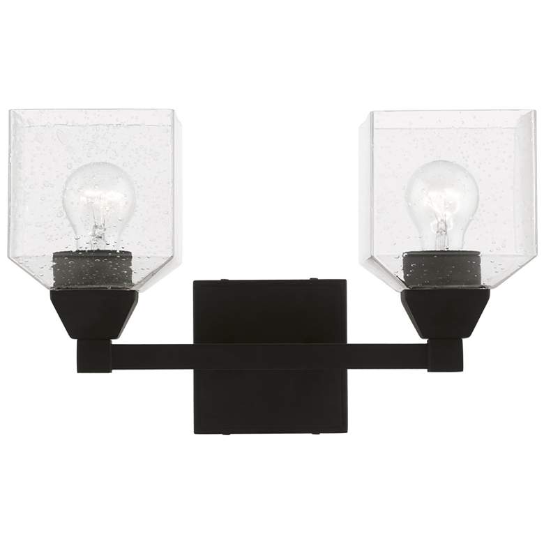 Image 1 Aragon 2 Light Black Vanity Light