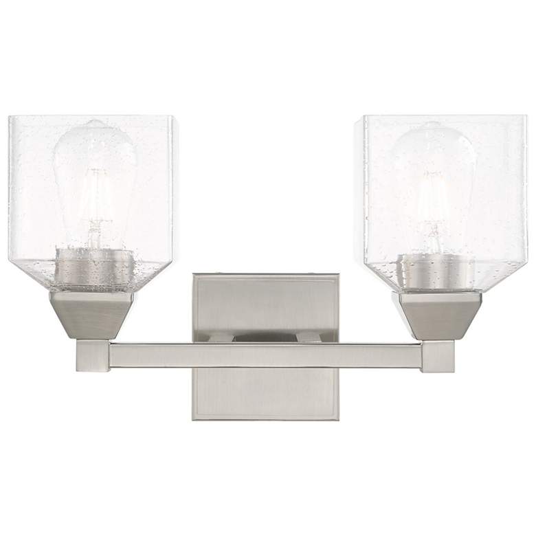 Image 1 Aragon 2 Light Brushed Nickel Bath Vanity