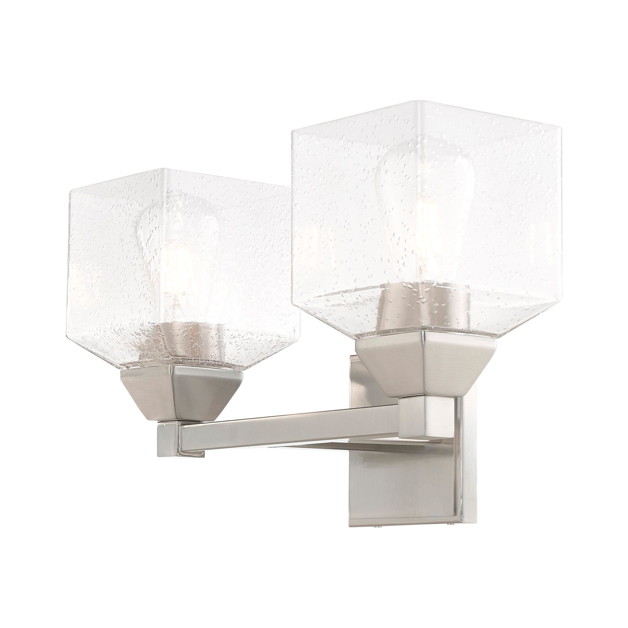 Aragon 2 Light Brushed Nickel Bath Vanity