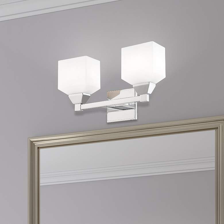 Image 1 Aragon 2 Light Polished Chrome Bath Vanity