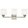 Aragon 23" Wide Brushed Nickel 3-Light Bath Light