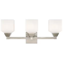 Aragon 23" Wide Brushed Nickel 3-Light Bath Light