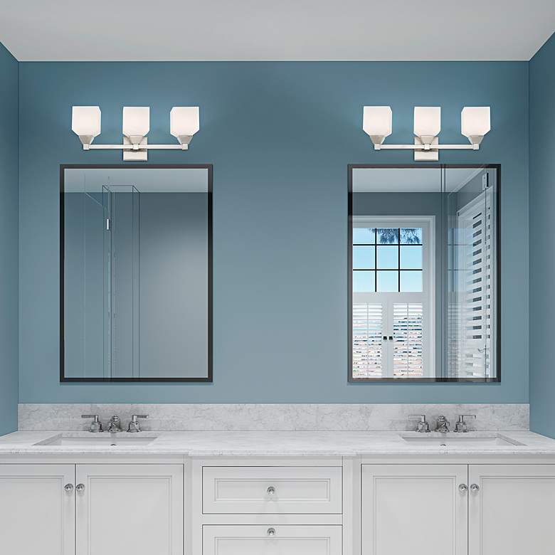 Image 7 Aragon 23" Wide Brushed Nickel 3-Light Bath Light more views