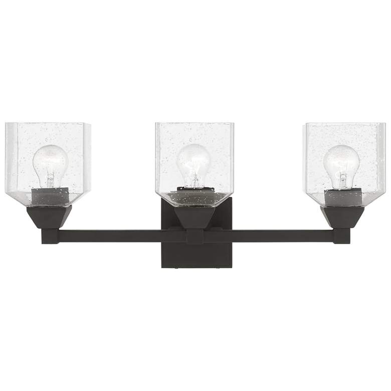 Image 1 Aragon 3 Light Black Vanity Sconce