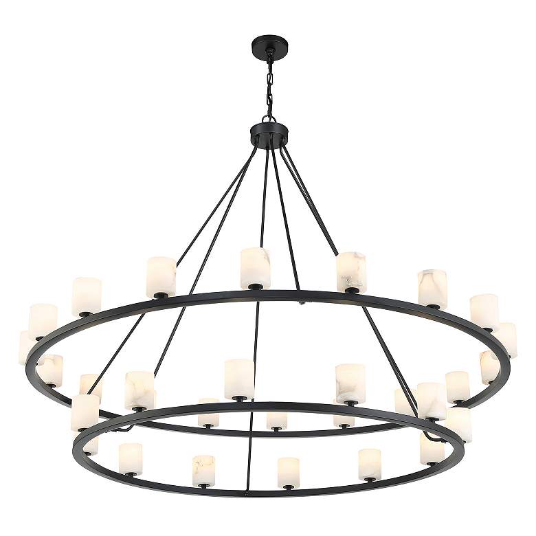 Image 5 Aragon 30 Light Matte Black Chandelier more views