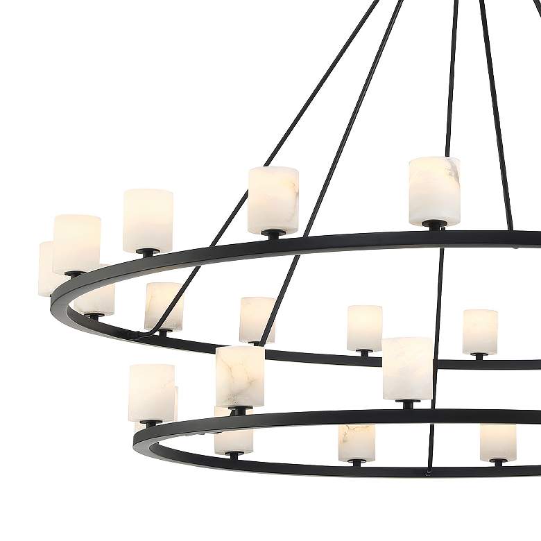 Image 6 Aragon 30 Light Matte Black Chandelier more views