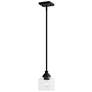 2_Aragon 4 3/4" Wide Black Mini Pendant w/ Clear Glass