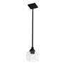 4_Aragon 4 3/4" Wide Black Mini Pendant w/ Clear Glass more views
