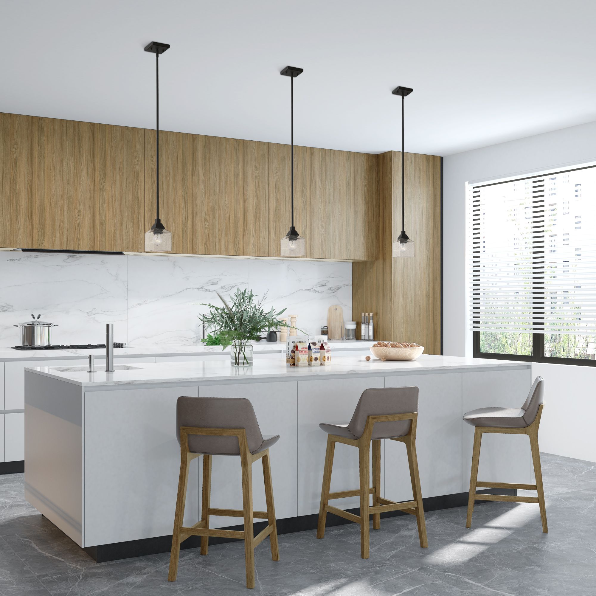 Aragon 4 3/4" Wide Black Mini Pendant w/ Clear Glass