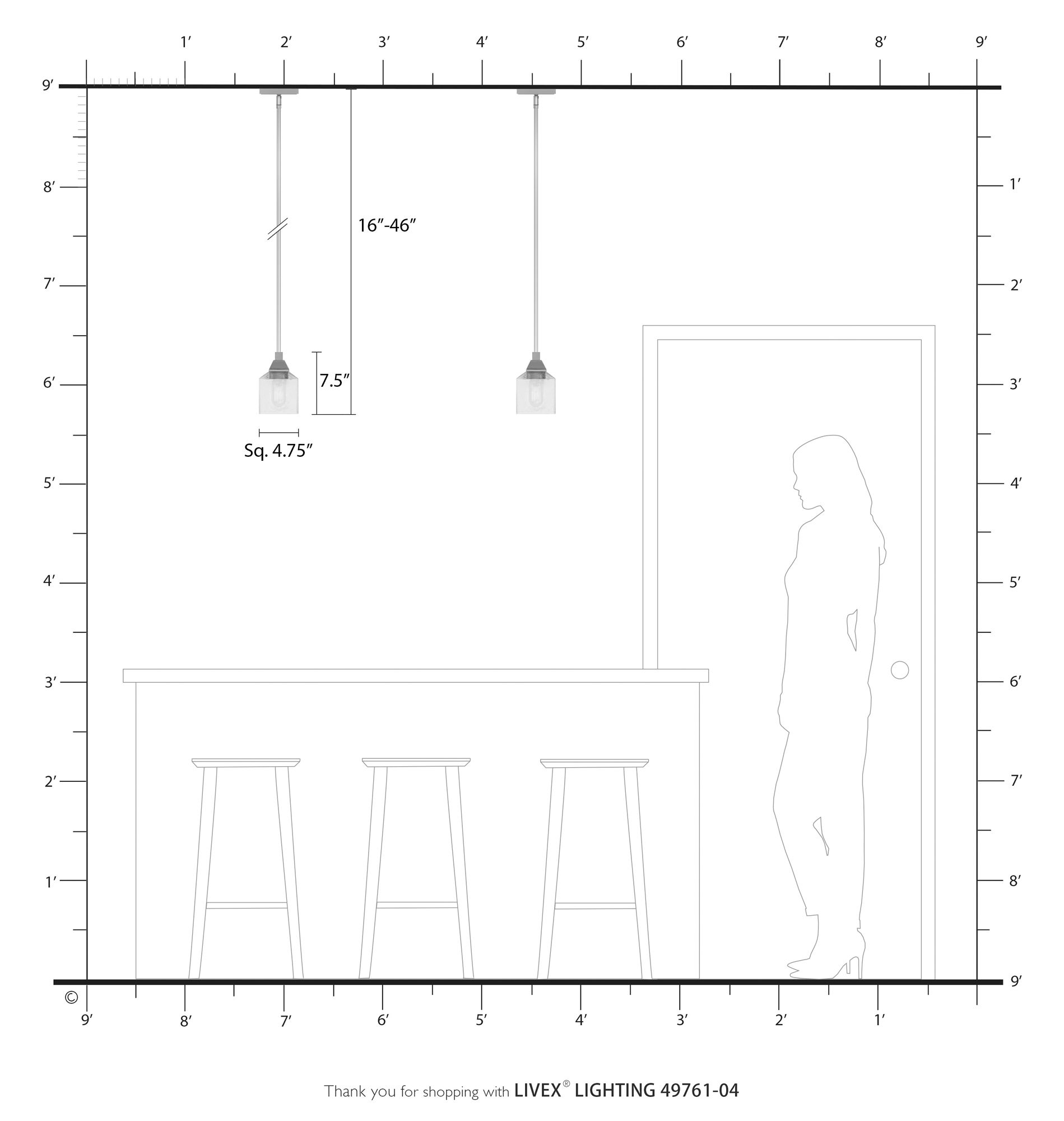 Aragon 4 3/4" Wide Black Mini Pendant w/ Clear Glass