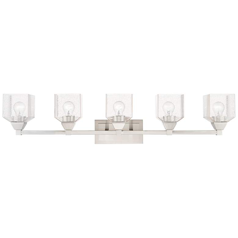 Image 3 Aragon 42" Wide Brushed Nickel 5-Light Bath Light