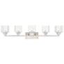 3_Aragon 42" Wide Brushed Nickel 5-Light Bath Light