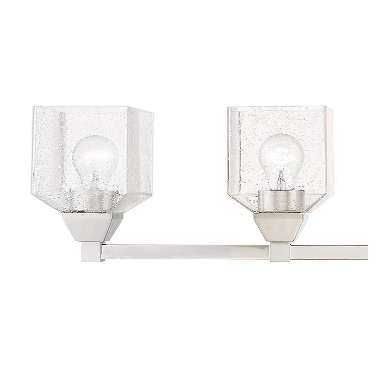 Image 4 Aragon 42" Wide Brushed Nickel 5-Light Bath Light more views