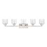 4_Aragon 42" Wide Brushed Nickel 5-Light Bath Light more views