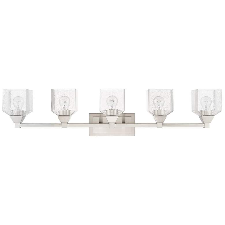 Image 5 Aragon 42" Wide Brushed Nickel 5-Light Bath Light more views