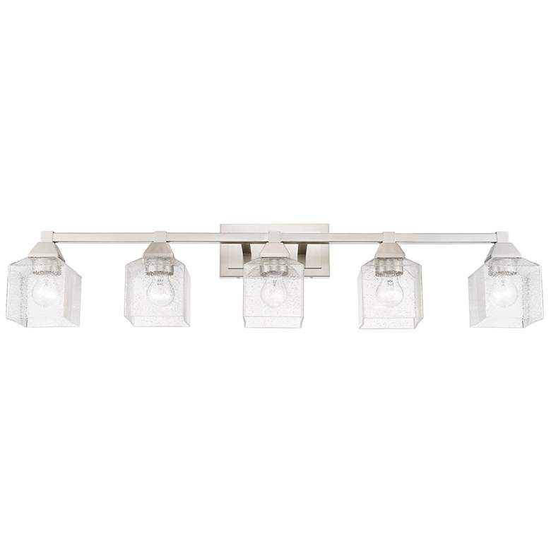 Image 6 Aragon 42" Wide Brushed Nickel 5-Light Bath Light more views