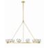 Aragon 46 3/4" Wide Soft Brass 12-Light LED Chandelier