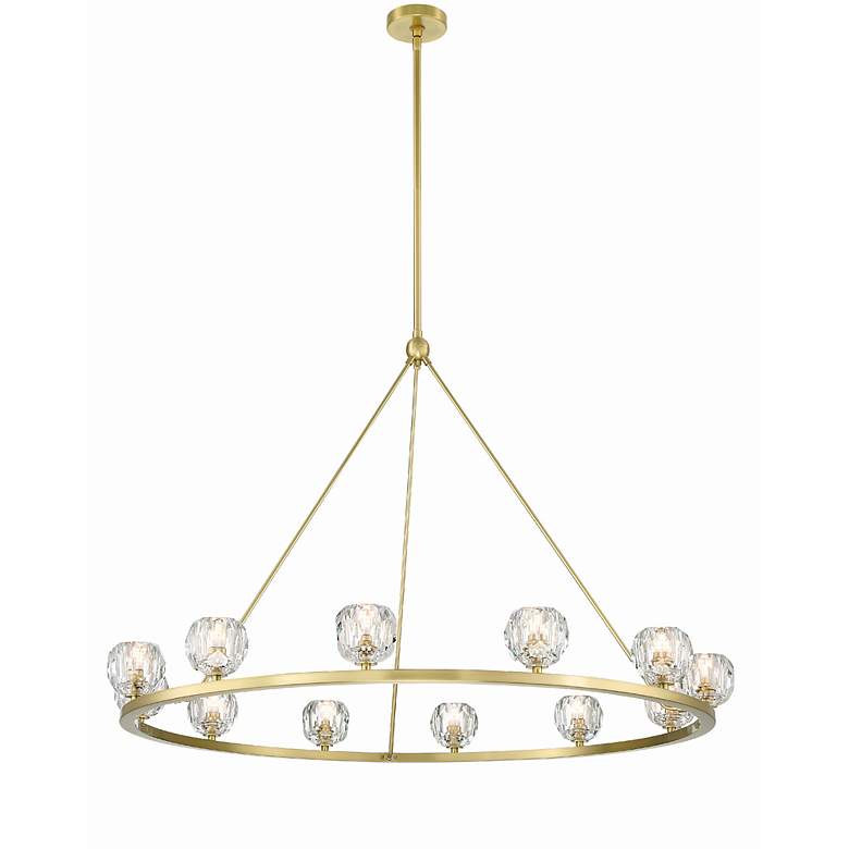 Image 4 Aragon 46 3/4" Wide Soft Brass 12-Light LED Chandelier more views