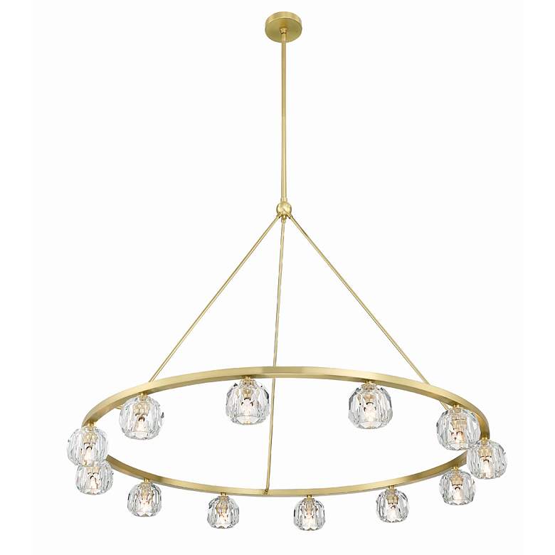 Image 5 Aragon 46 3/4" Wide Soft Brass 12-Light LED Chandelier more views