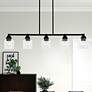 Thumbnail1 of Aragon 5 Light Black Linear Chandelier