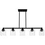 Thumbnail4 of Aragon 5 Light Black Linear Chandelier more views