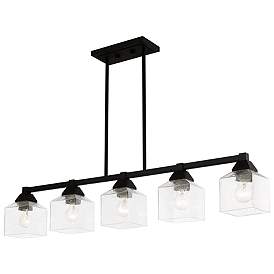 Image5 of Aragon 5 Light Black Linear Chandelier more views