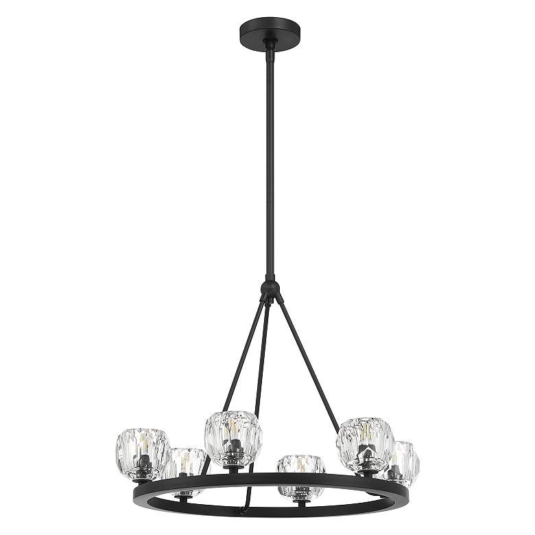 Image 2 Aragon 6 Light Matte Black Chandelier more views