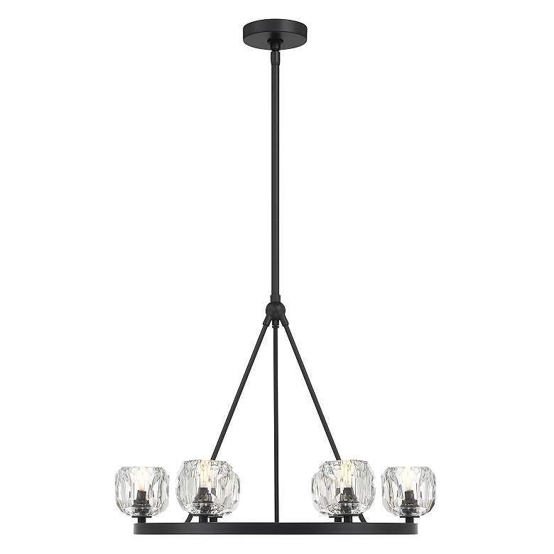 Image 3 Aragon 6 Light Matte Black Chandelier more views