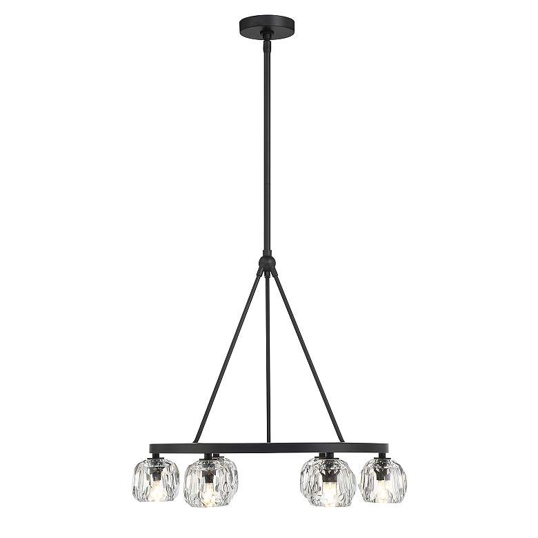 Image 7 Aragon 6 Light Matte Black Chandelier more views