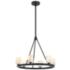 Aragon 6 Light Matte Black Chandelier