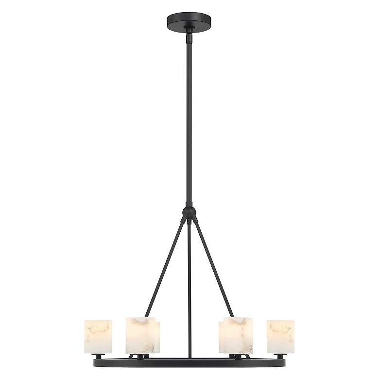 Image 4 Aragon 6 Light Matte Black Chandelier more views