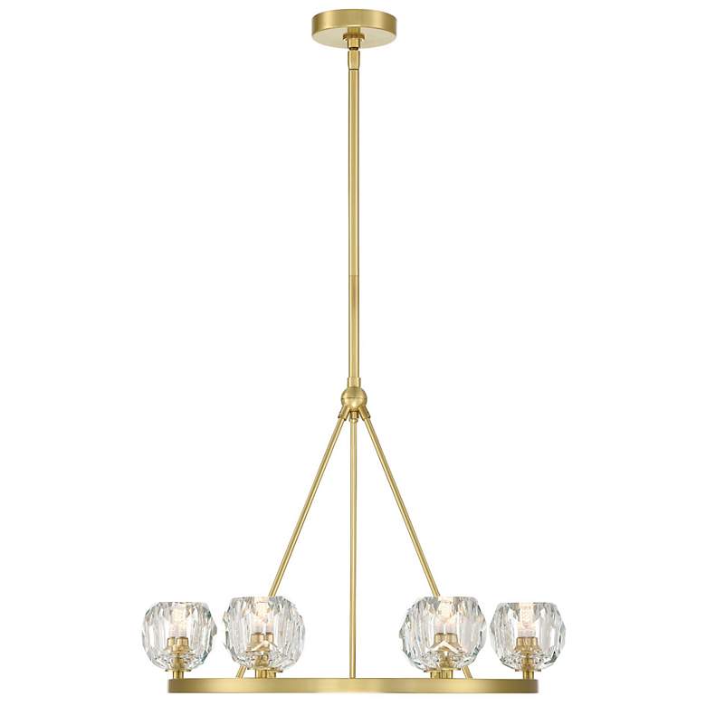 Image 1 Aragon 6 Light Soft Brass Chandelier