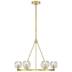 Aragon 6 Light Soft Brass Chandelier