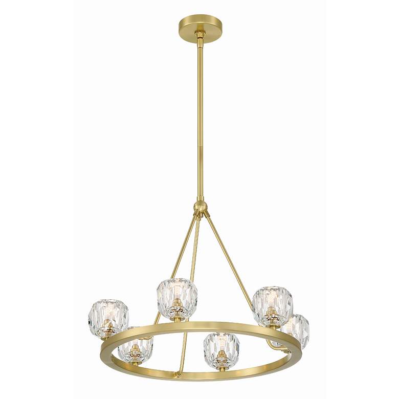 Image 2 Aragon 6 Light Soft Brass Chandelier more views