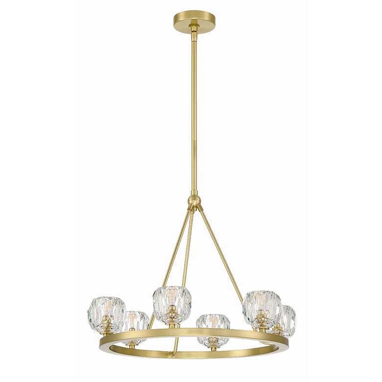 Image 3 Aragon 6 Light Soft Brass Chandelier more views