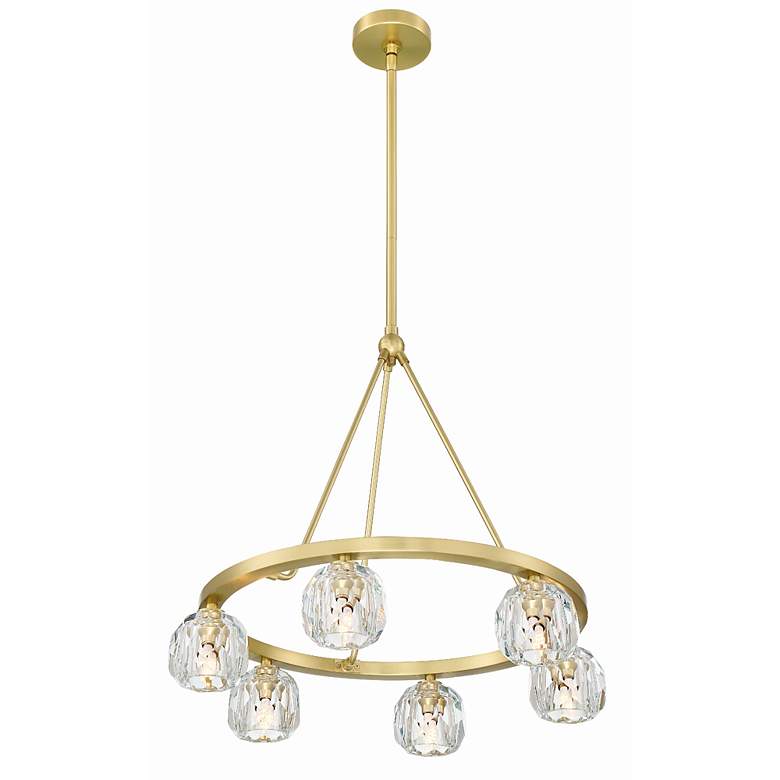 Image 5 Aragon 6 Light Soft Brass Chandelier more views