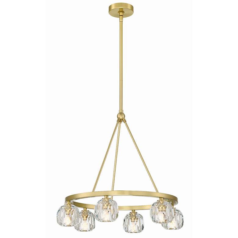 Image 6 Aragon 6 Light Soft Brass Chandelier more views