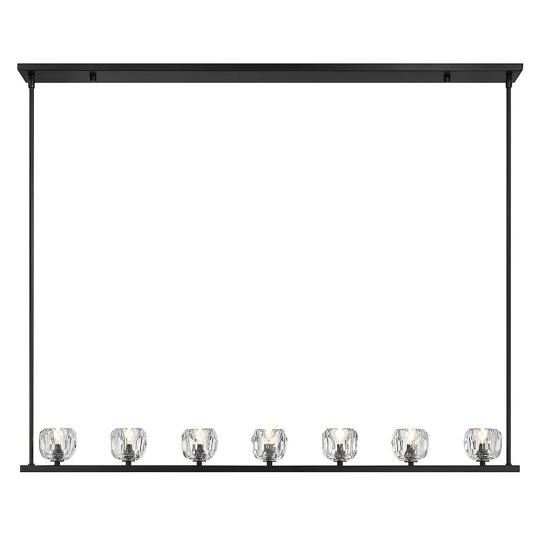 Image 4 Aragon 7 Light Matte Black Chandelier more views