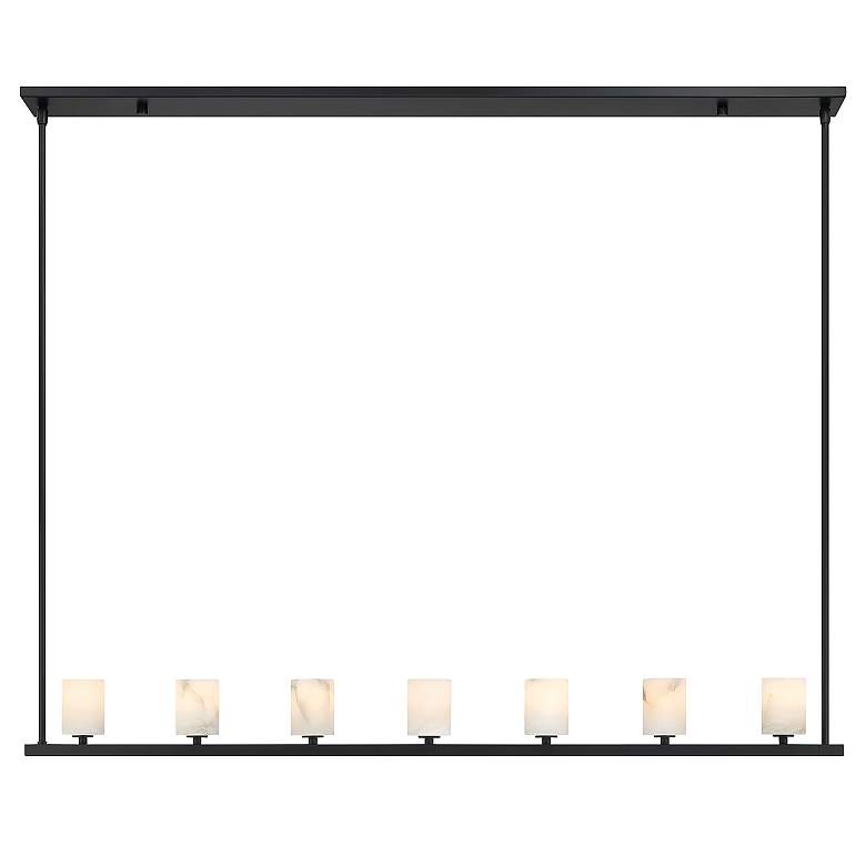 Image 4 Aragon 7 Light Matte Black Chandelier more views