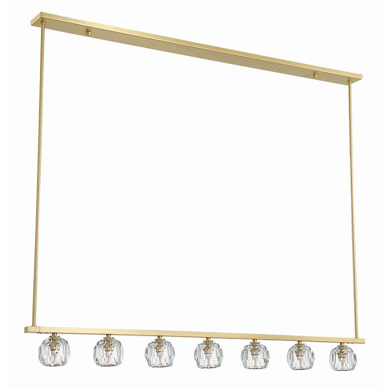 Image 5 Aragon 7 Light Soft Brass Chandelier more views