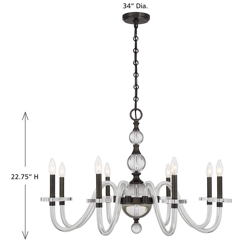 Image 7 Aragon 8-Light Chandelier in Mediterranean Bronze more views